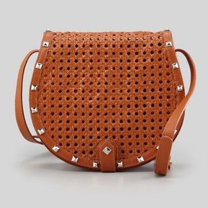 Rebecca Minkoff Skylar Wicker-Woven Crossbody Bag